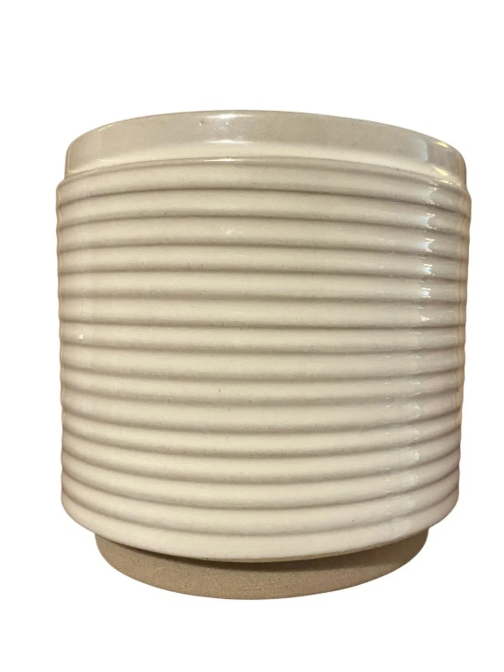 Hearth & Hand Ribbed Ceramic Jar Magnolia Bergamot Soy Candle Double Wick NWT - Picture 2 of 4
